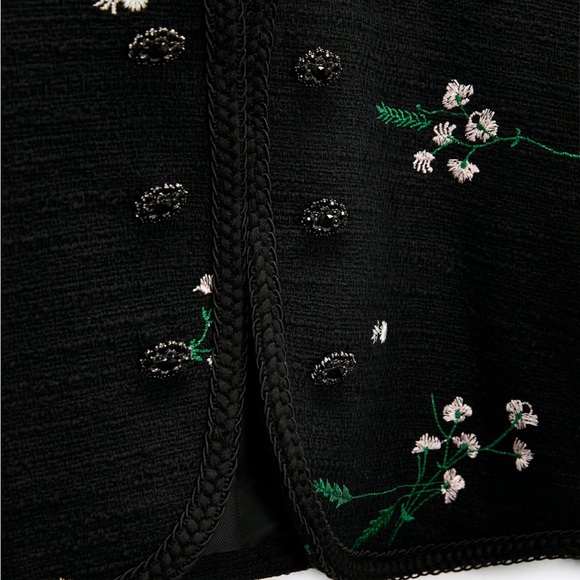 ZARA Structured Embroidered Jacket/Cardigan - Picture 5 of 8